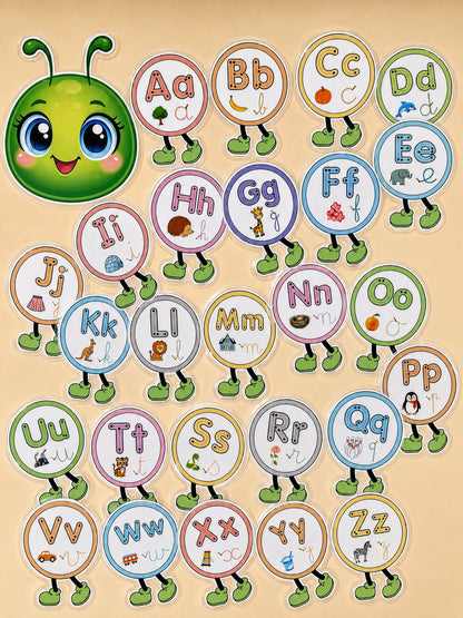 La chenille de l’alphabet – Support éducatif enfant