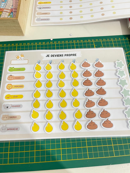 PDF Tableau d'apprentissage de propreté pour enfants