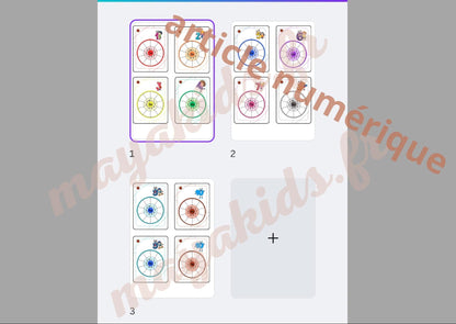 PDF Porte clé cartes des tables de multiplication PDF plus PNG