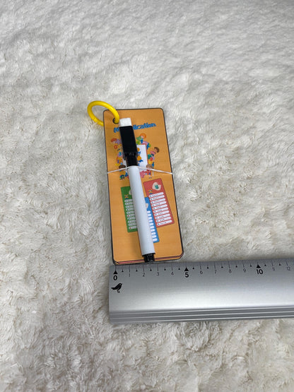 PDF Porte clé cartes d'apprentissage des tables de multiplication PDF et PNG