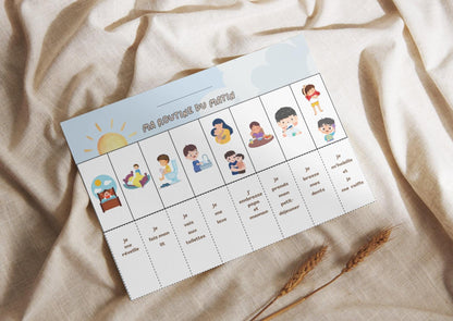 PDF Routine du matin et soir pour petit garçon