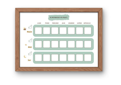 PDF Tableau de brossage des dents Hebdomadaire pour Enfants – PDF et PNG à Imprimer