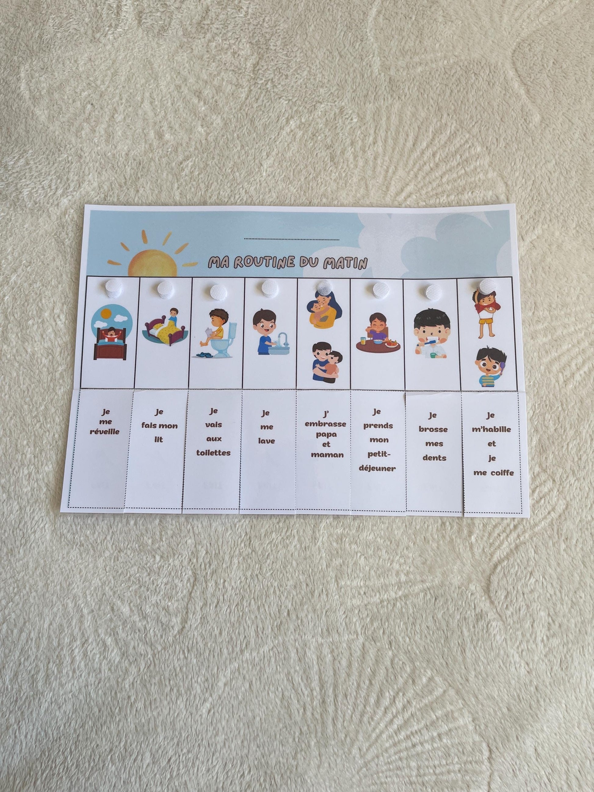 PDF Routine du matin et soir pour petit garçon