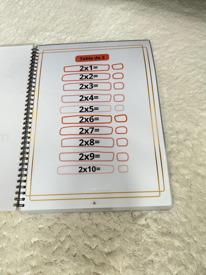 Livret des tables de multiplication
