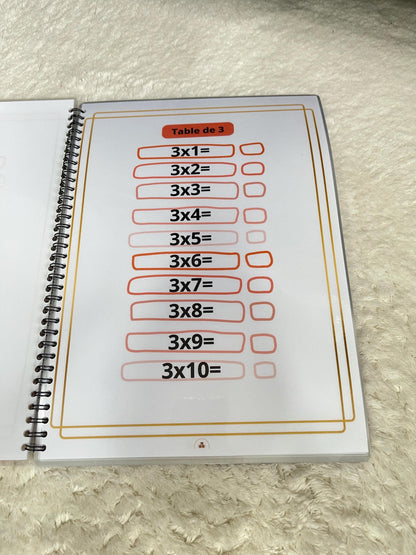 Livret des tables de multiplication