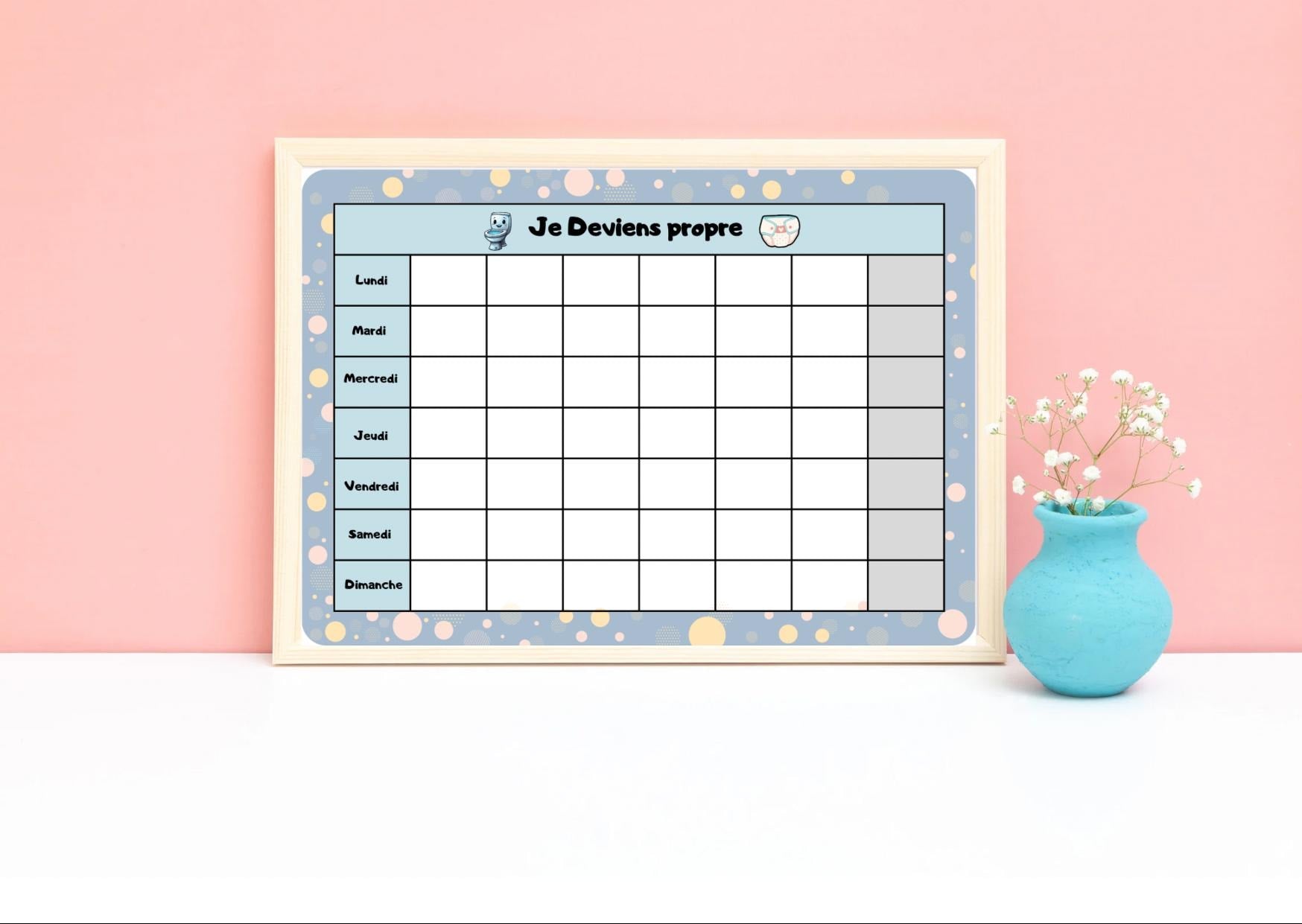 PDF Tableau d'apprentissage de propreté pour enfants