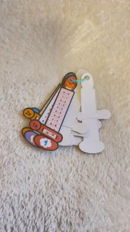 PDF Porte clé cartes des tables de multiplication